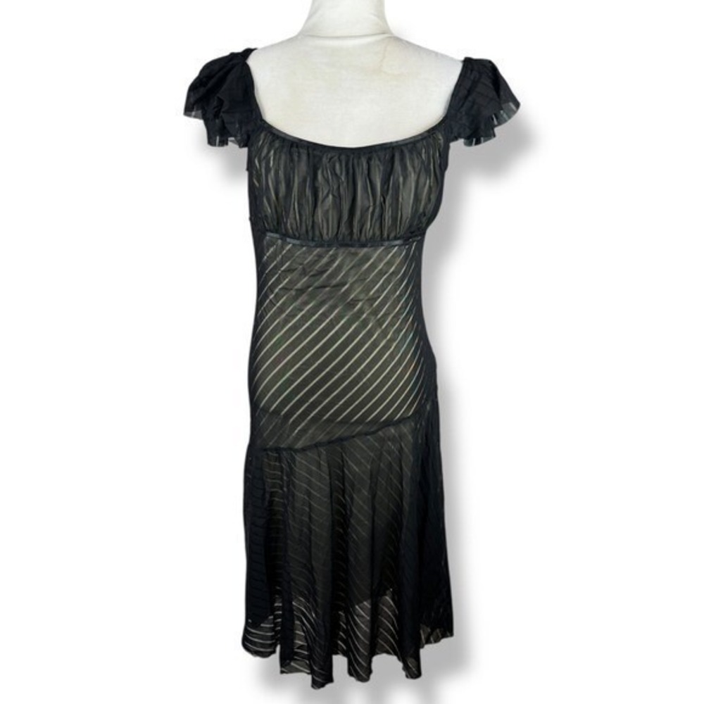 Black Mesh Babydoll Dress Womens Size‎ XL (Runs Small) Whimsigoth Fairy Flutter